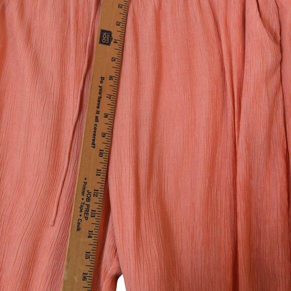 Abercrombie & Fitch Crinkled Gauze Wide Leg Pants XL Resort Flowy Hippie - Picture 5 of 9